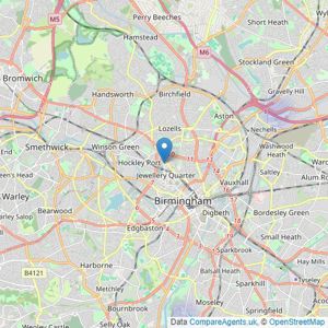 100 Acre Estates - Birmingham listings heatmap