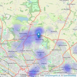 £1234 Morfitt Shaw - Leeds listings heatmap