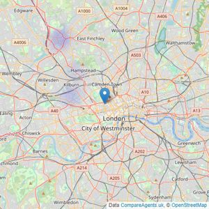 4walls - Marylebone listings heatmap