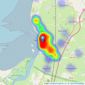 A & F - Burnham-On-Sea listings heatmap