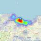 A Annan Solicitors & Estate Agents - Edinburgh listings heatmap