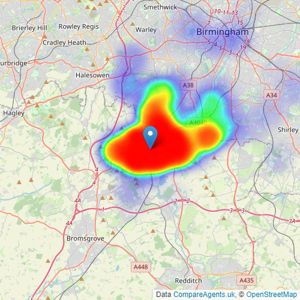 A P Morgan - Birmingham listings heatmap