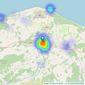 AB & S Estate Agents - Elgin listings heatmap