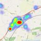 Abbotts - Attleborough listings heatmap