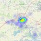 Abbotts - Colchester listings heatmap