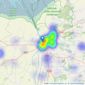 Abbotts - King's Lynn listings heatmap