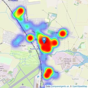 Abbotts - Rochford listings heatmap