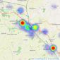 Abbotts - Stowmarket listings heatmap