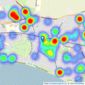 Abbotts - Thorpe Bay listings heatmap