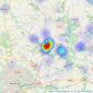 Abbotts - Wroxham listings heatmap