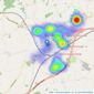 Abbotts - Wymondham listings heatmap