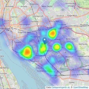 Abode - Allerton listings heatmap