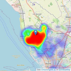 Abode - Crosby listings heatmap