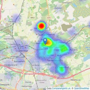 Abode Estate Agency - Airdrie listings heatmap