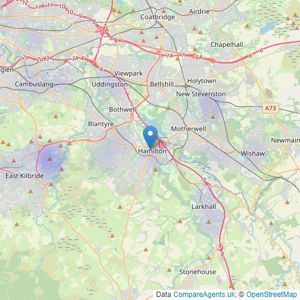 Abode Scotland - UK, Hamilton listings heatmap