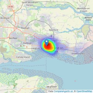 Abode - Westcliff-On-Sea listings heatmap