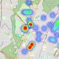 Abode - Woodford Green listings heatmap