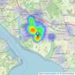 Abshot Estates - Titchfield Common listings heatmap