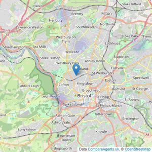 Accommodation Unlimited - Bristol listings heatmap