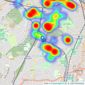 Acorn - Brockley listings heatmap