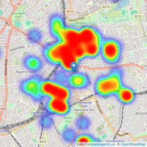 Acorn - Camberwell listings heatmap