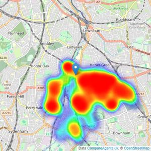 Acorn - Catford listings heatmap