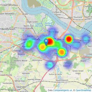 Acorn - Dartford listings heatmap