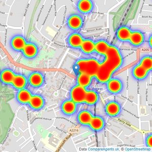 Acorn - Forest Hill listings heatmap