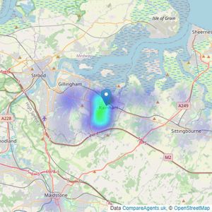 Acorn - Rainham listings heatmap