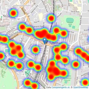 Acorn - Sydenham listings heatmap