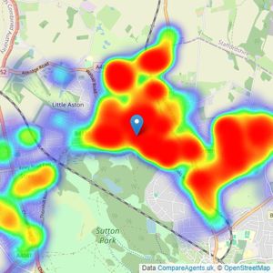 Acres - Four Oaks listings heatmap