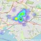 Adams & Rose - Parkstone listings heatmap