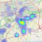 Adams Estate Agents - Stockton Heath listings heatmap