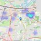 Adams Estates - Reading listings heatmap