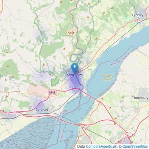 Adre Properties - Chepstow listings heatmap