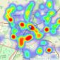 Adrians - Chelmsford listings heatmap