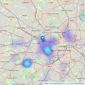 Agent & Homes - London listings heatmap