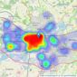 AH Lansley Residential - Reading listings heatmap