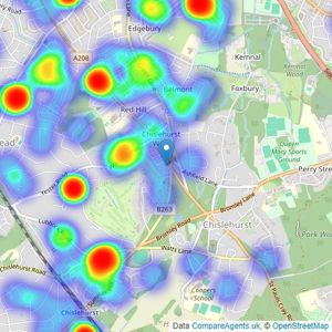 Alan de Maid - Chislehurst listings heatmap