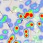 Alan de Maid - Orpington listings heatmap