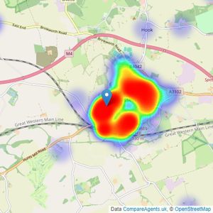 Alan Hawkins - Wootton Bassett listings heatmap