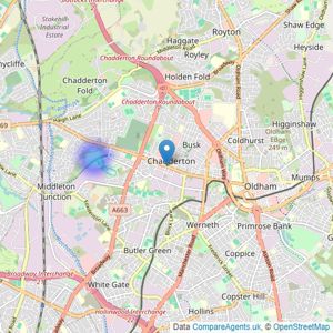 Alan Kirkham - Chadderton Office listings heatmap