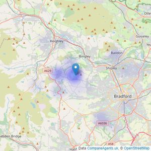 Alan Slater Property Services - Bradford listings heatmap