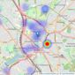 Aldermartin Baines & Cuthbert - Hendon listings heatmap