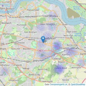 Aletta Shaw Estate Agents - Bexleyheath listings heatmap