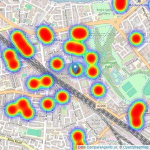 Alex & Matteo - London listings heatmap