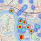 Alex Neil Estate Agents - Canary Wharf & Docklands - Sales listings heatmap