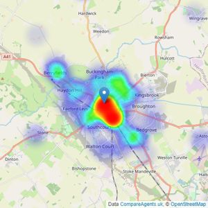 Alexander & Co - Aylesbury listings heatmap