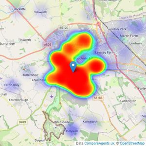 Alexander & Co - Dunstable listings heatmap