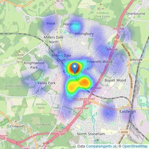 Alexander Keen - Chandlers Ford listings heatmap